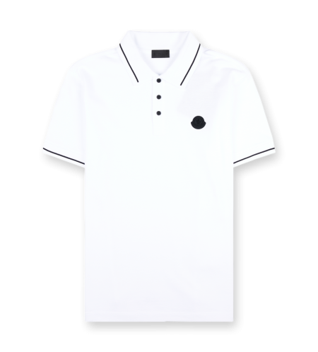 Logo Cotton Polo T-shirt White - L