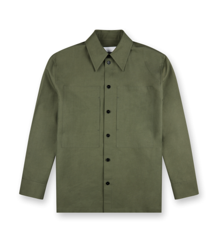 Lightweight Cotton Shirt Thyme Green - 41