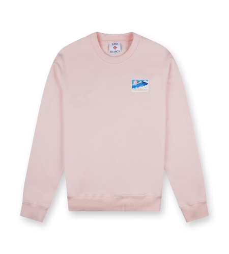 Greek Temple Sweatshirt Pink - L