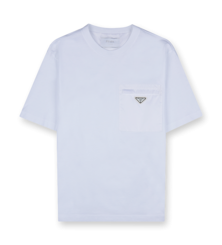 Re-nylon And Jersey T-shirt White - S