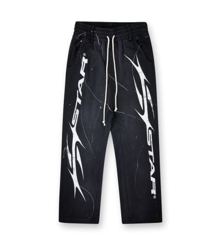 Flame Sweatpants Black - XL