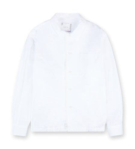 Cotton Poplin Jacket Off-white - 2