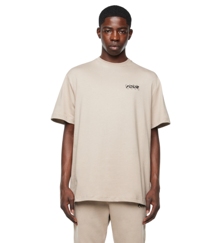 Circles Logo T-shirt Vintage Khaki - XL