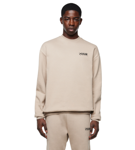 Circles Logo Crewneck Vintage Khaki - S