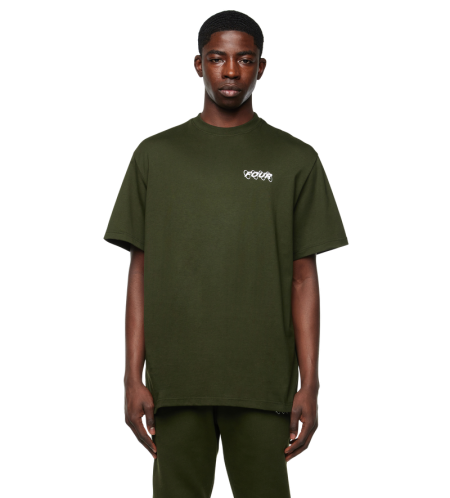 Circles Logo T-shirt Army Green - XS