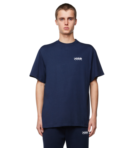 Circles Logo T-shirt Marine Blue - XL
