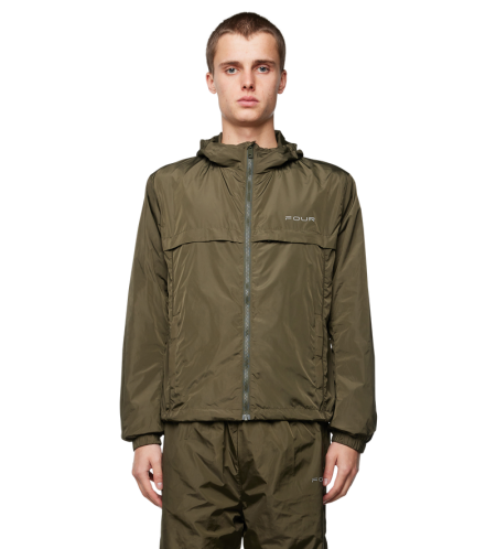 Sport Windbreaker Nylon Jacket Moss Green - M