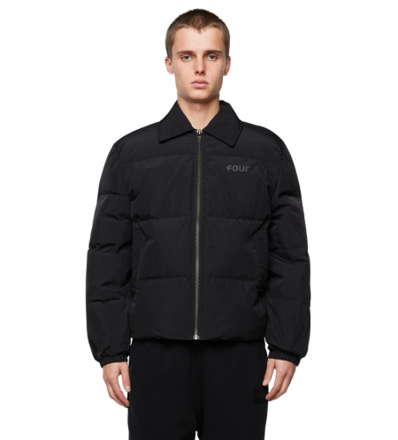 Padded Shirt Puffer Black - L