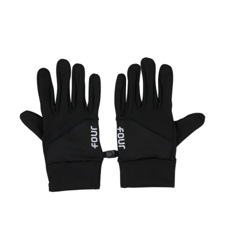 Logo Reflective Gloves Black - M