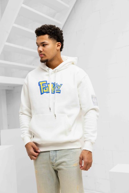 Family First Milano Pokemon Hoodie Heren Wit - Maat L - Kleur: WitGeelBlauw | Soccerfanshop