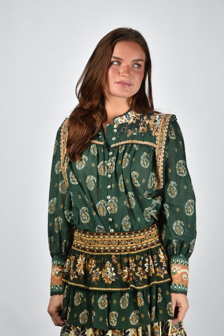 Farm Rio blouse 351137 ayla green