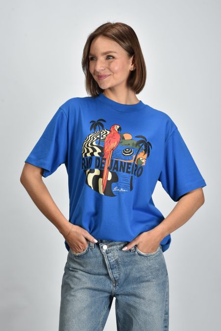 Farm Rio t-shirt 344377 blue