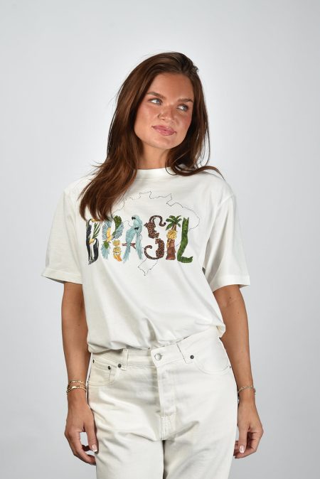 Farm Rio t-shirt 344380 off-white