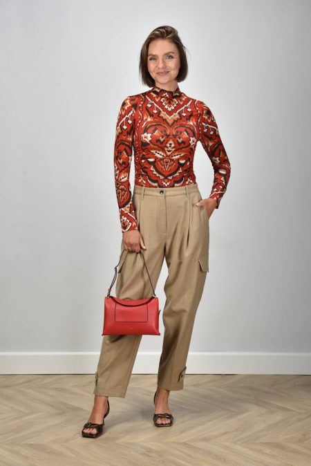 Farm Rio top 339746 ainika pineapple ikat cream