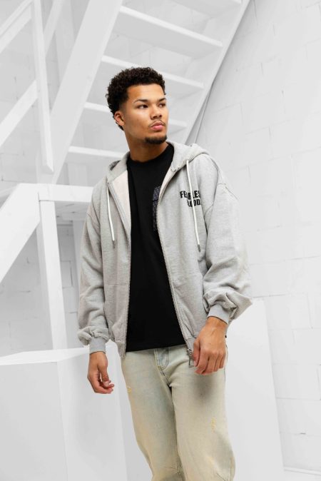 Fearless Blood Hooded Vintage Vest Heren Grijs - Maat XL - Kleur: Grijs | Soccerfanshop