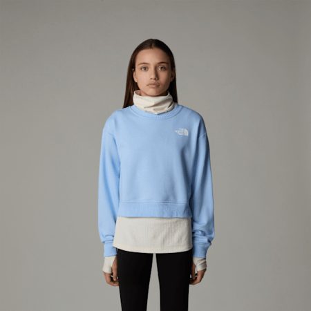 The North Face Cropped Oversized Sweatshirt Voor Meisjes Cornflower female