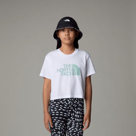 The North Face Cropped Easy T-shirt Voor Meisjes Tnf White female