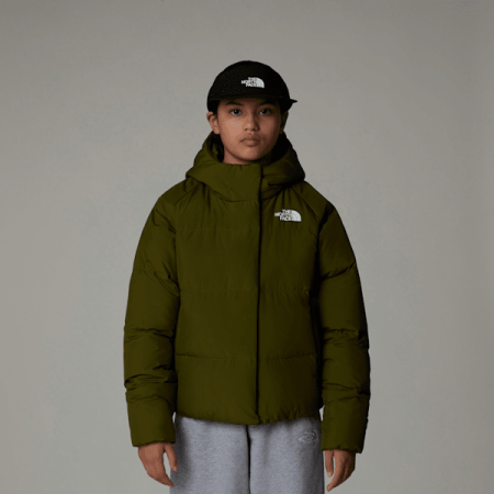 The North Face North-donsjas Met Capuchon Voor Meisjes Forest Olive female