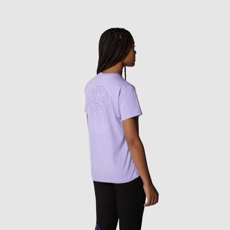 The North Face Girls'Relaxed Graphic-t-shirt High Purple female