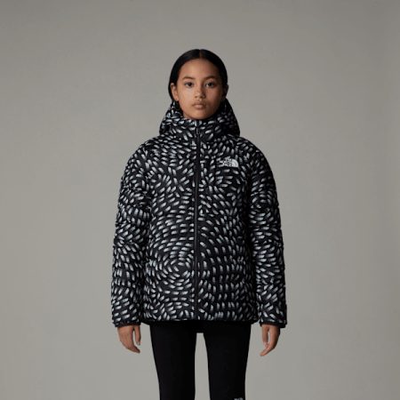 The North Face Reversible Perrito-jas Voor Meisjes Tnf Black Vector Field Print female