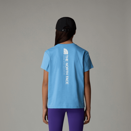 The North Face Relaxed Vertical Graphic-t-shirt Voor Meisjes Cornflower female