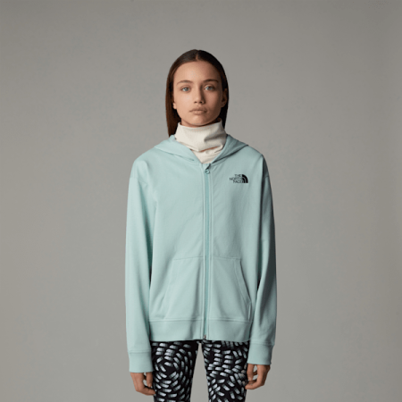 The North Face Oversized Light-hoodie Met Volledige Rits Voor Meisjes Muted Pine female