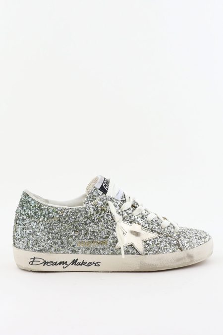 Golden Goose sneakers Superstar GWF00101.F008056.65224 platinum/green