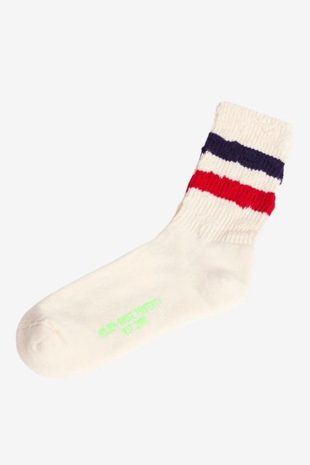 Golden Goose sokken GUP00883.P000488.81239 old white/red/navy green fluo