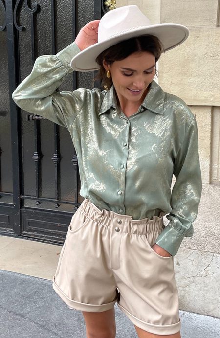 Gouden Detailed Blouse Mint