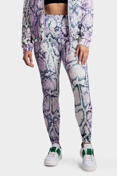 Guess Collyn Legging 4/4 Dames - Maat XS - Kleur: PaarsBlauwGrijs | Soccerfanshop