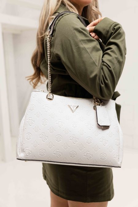 Guess Cresidia Status Tas Dames Wit - Maat One Size - Kleur: Wit | Soccerfanshop