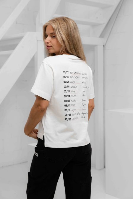 Guess Glitter Logo T-Shirt Dames Wit - Maat M - Kleur: Wit | Soccerfanshop