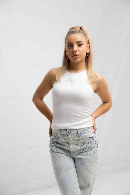 Guess Guendalina Top Dames Wit - Maat S - Kleur: Wit | Soccerfanshop