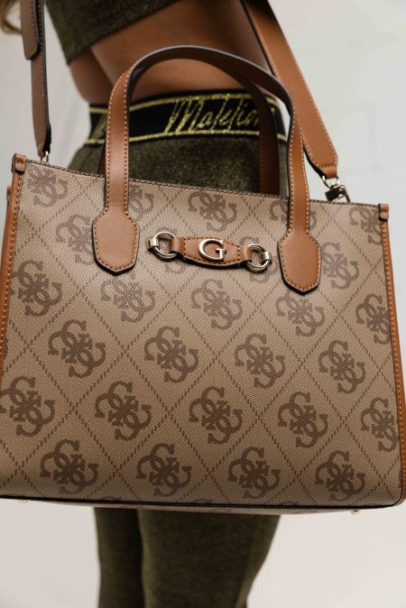 Guess Izzy Handtas Tas Dames Bruin - Maat One Size - Kleur: Bruin | Soccerfanshop