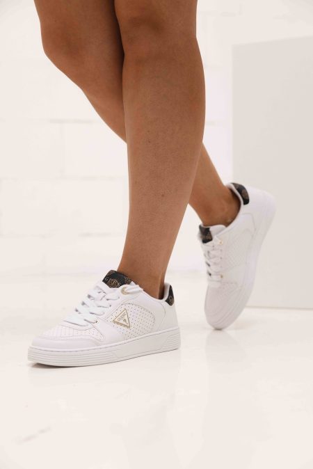 Guess Low Sneakers Dames Wit/Zwart - Maat 41 - Kleur: Wit | Soccerfanshop
