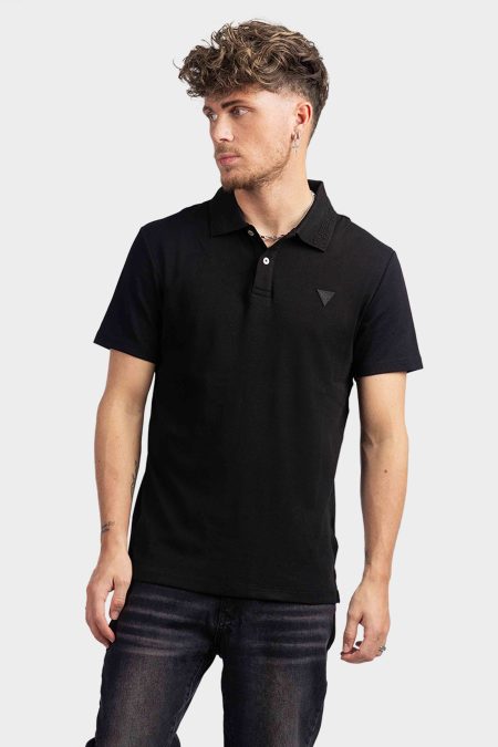 Guess Nolan Polo Heren Zwart - Maat XL - Kleur: Zwart | Soccerfanshop