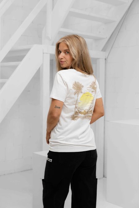 Guess Sunny Logo T-Shirt Dames Wit - Maat L - Kleur: Wit | Soccerfanshop