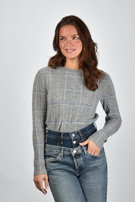 Guest In Residence trui W38010JL heather grey combo