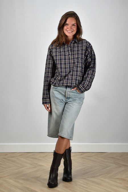 Haikure jeans short New Becky HEW03350DF106L0891 authentic wash