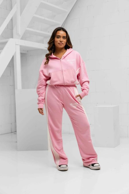 Hillside Stripe Trainingspak Dames Roze - Maat S - Kleur: Roze | Soccerfanshop