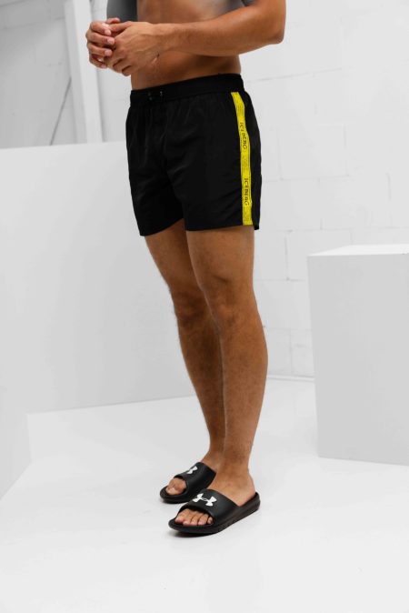 Iceberg Tape Zwembroek Heren Zwart - Maat XL - Kleur: ZwartGeel | Soccerfanshop