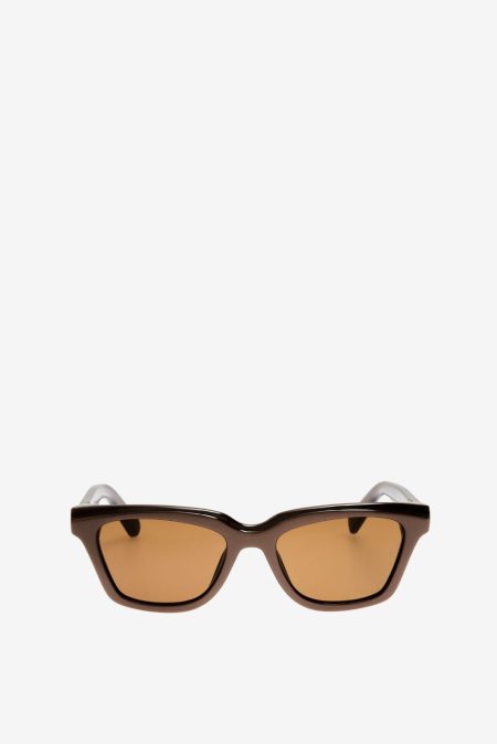 Jacquemus zonnebril Carre JAC109C1SUN brown