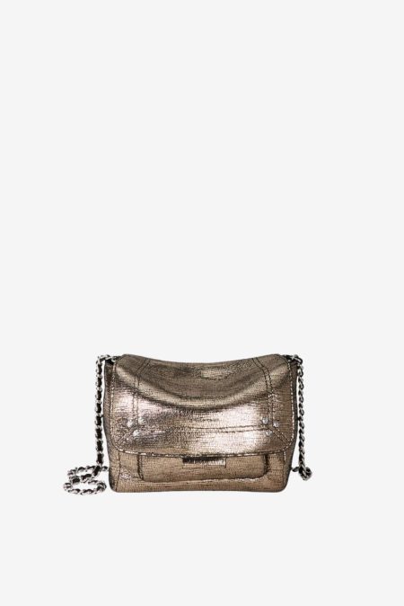 Jerome Dreyfuss crossbody Lulu S 45LULUSCH lame champagne