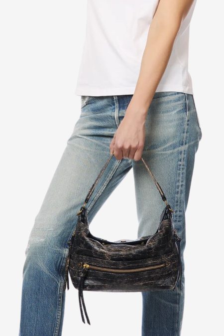 Jerome Dreyfuss handtas Lucky Hobo 47LUCKHOMO imprime croco grunge