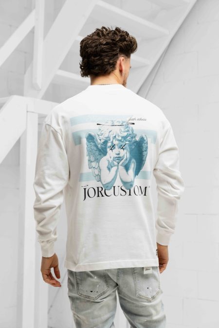 Jorcustom Angel2.0 Longsleeve T-Shirt Heren Wit - Maat XL - Kleur: Wit | Soccerfanshop