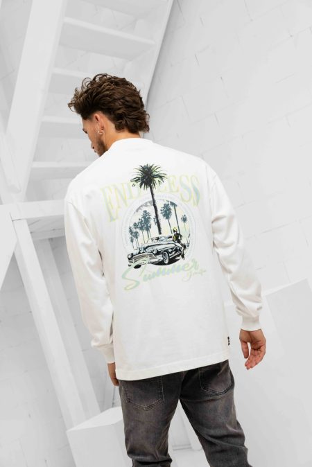 Jorcustom Endless Summer Longsleeve T-Shirt Heren Wit - Maat XL - Kleur: Wit | Soccerfanshop