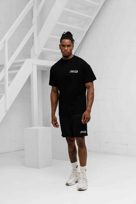 Jorcustom Script Mesh Loose Fit Zomerset Heren Zwart - Maat L - Kleur: Zwart | Soccerfanshop