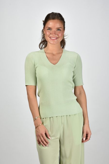 Joseph top V Nk Ss JF009006 matcha