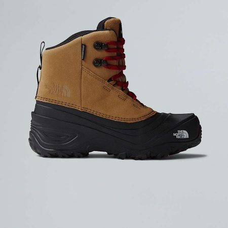 The North Face Chilkat V Lace-waterdichte Wandelschoenen Voor Kids Almond Butter-tnf Black male