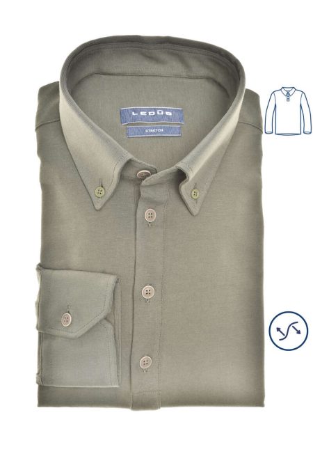 Ledȗb Poloshirt lange mouw groen